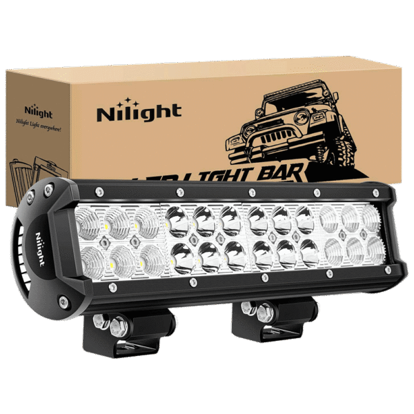 12 inch 72w 5000lm double row spot flood led light bar