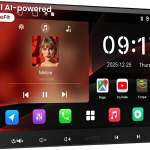 atoto a5lg209t 9" android double din car stereo, wireless android auto carplay head unit with wifi bt usb, in dash gps navigation system, 1280 * 720p atoto a5lg209t 9" android double din car stereo, wireless android auto carplay head unit with wifi bt usb, in dash gps navigation system, 1280 * 720p