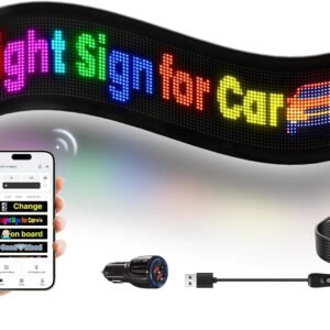 leaprock 21" hd led light sign for car programmable flexible display with bluetooth control, custom logos/animations & eco mode for car windshield leaprock 21" hd led light sign for car programmable flexible display with bluetooth control, custom logos/animations & eco mode for car windshield