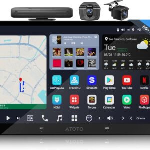 atoto x10g209e 9" double din radio with 1080p dual dash cam, android 8+128g, wireless carplay/android auto, hdmi in & spdif output, dsp, 4g/wifi, atoto x10g209e 9" double din radio with 1080p dual dash cam, android 8+128g, wireless carplay/android auto, hdmi in & spdif output, dsp, 4g/wifi,