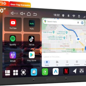 atoto v10g211oc 10" qled android 14 double din car stereo, 8 core 6g+128g, wireless carplay & android auto, 4g lte/wi fi, in car karaoke, 7.1.2 ch atoto v10g211oc 10" qled android 14 double din car stereo, 8 core 6g+128g, wireless carplay & android auto, 4g lte/wi fi, in car karaoke, 7.1.2 ch