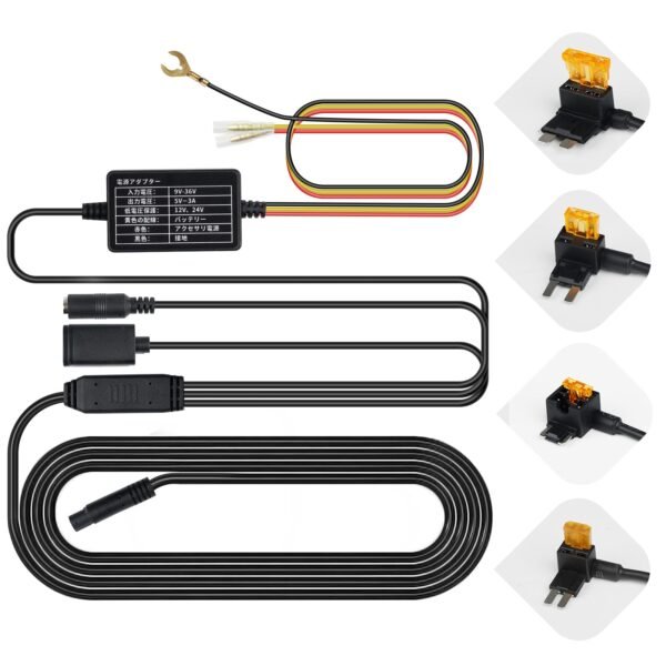 atoto ac p8ac12 fast boot connector, continuous power supply for p8/p9, access p9 system in 2 seconds, provides 24/7 car surveillance for p8, with
