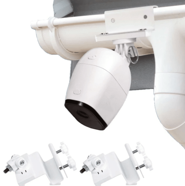 wasserstein weatherproof gutter mount for arlo pro / pro 2 / pro 4 & ultra / ultra 2 (2 pack)