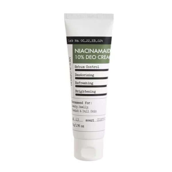 derma factory niacinamide 10% deo cream 50g