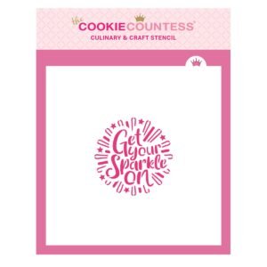 get your sparkle on stencil