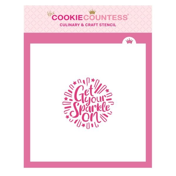 get your sparkle on stencil