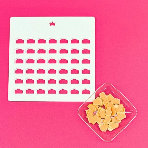 pie slice 2pc sprinkle stencil