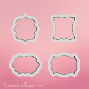 (cookie con) mini plaque set of 4 cutters (cookie con) mini plaque set of 4 cutters