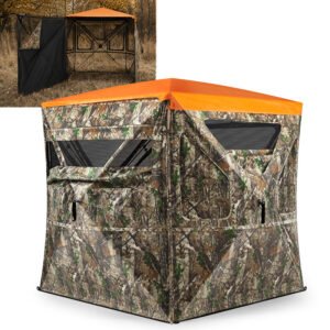tidewe vis360 see through ground blind for deer/ turkey hunting (3 4 person)