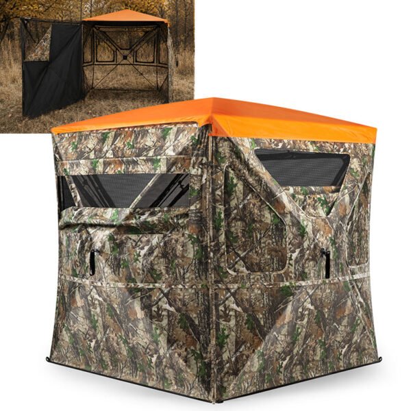 tidewe vis360 see through ground blind for deer/ turkey hunting (3 4 person)
