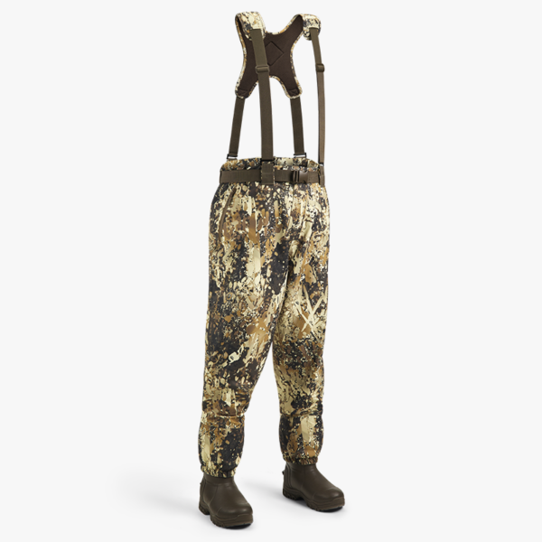 lightwade waist high waders | breathable waterproof bootfoot waders for men | camouflage waterfowl hunting wader pants with veil avayde / 9