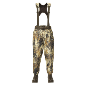 lightwade camo hunting overalls | breathable uninsulated waist high waders with insulated boots | men’s waterfowl waders duck veil avayde / 12
