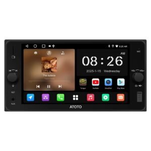 atoto a5ltyb7t 7" android car stereo for toyota camry corolla, wireless carplay & android auto, wifi/bt tethering, 24 band dsp, mirrorlink