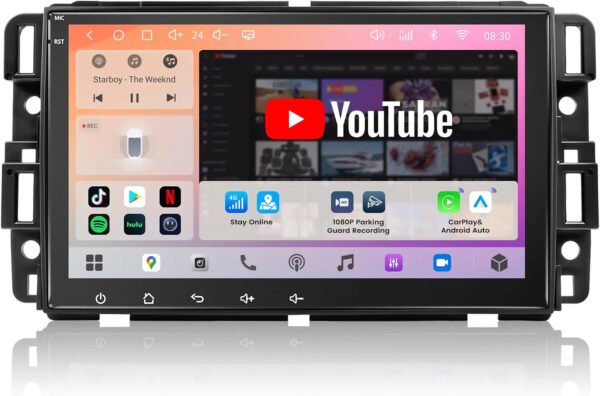 atoto s8lunv08adm 10.1" android car stereo for chevrolet silverado 1500 2014–2018, 2500hd 2015–2019 & gmc sierra, wireless apple carplay &