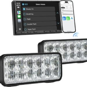 al f14 36w leaprock led light bar work light, 36w, 2 pack, high brightness off road auxiliary lighting