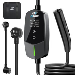 evdance level 1&2 nacs portable ev charger | 16aโ40a 16a (6 20) / wifi enabled evdance level 1&2 nacs portable ev charger | 16aโ40a 16a (6 20) / wifi enabled