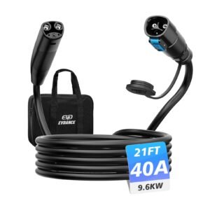 evdance nexus reach tesla ev charging extension cords 40a 21ft