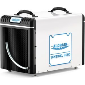 alorair 198 pints commercial dehumidifier for crawl space, basement, attic, automatical humidity control