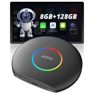 atoto cb6b carplay ai box ring kit – smart android system, wireless apple carplay & android auto, in car multimedia atoto cb6b carplay ai box ring kit – smart android system, wireless apple carplay & android auto, in car multimedia