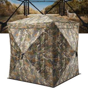 270° see through pop up ground deer blind for 1 2 person hunting 150d