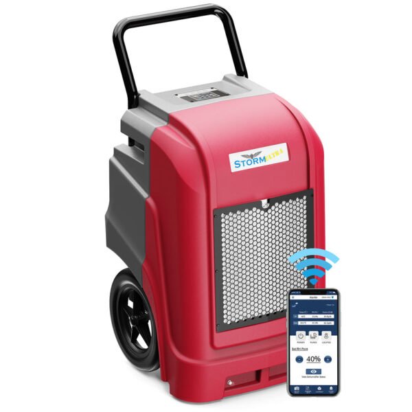 alorair® wholesale package of storm ultra 90 ppd commercial restoration dehumidifiers red