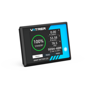vatrer 36v 48v 72v golf cart battery lcd meter 150ah lcd display