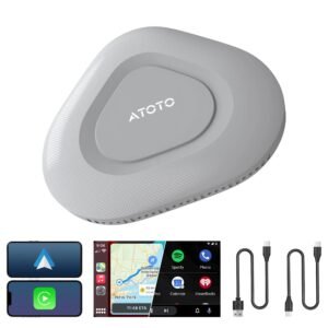 atoto ad3apl adaptateur carplay & android auto sans fil 2 en 1 – convertit carplay filaire en sans fil, plug & play, gris atoto ad3apl adaptateur carplay & android auto sans fil 2 en 1 – convertit carplay filaire en sans fil, plug & play, gris
