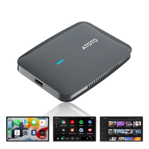 atoto cb4a gy wireless carplay & android auto adapter – youtube & netflix video streaming
