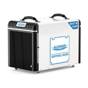 alorair 198 pints whole house commercial dehumidifiers for crawlspace, basement, attic, pump drain