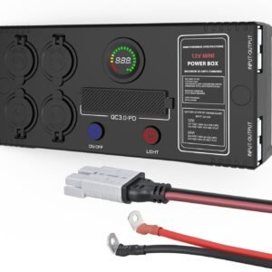 mini power box 12v 24v dc compact design distribution box plug & play multi ports 2 anderson, 3 usb, 3 usb c, 4 cig sockets perfect for outdoors mini power box 12v 24v dc compact design distribution box plug & play multi ports 2 anderson, 3 usb, 3 usb c, 4 cig sockets perfect for outdoors