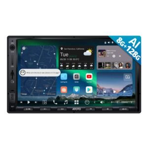 【amazon 50% off】atotozone x10g2a7e bouton android de 7 pouces navigation in dash, stéréo double din, 8g+128g, assistant ia chatgpt, 4g lte, carplay &