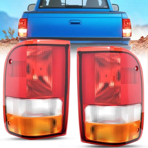 taillight assembly compatible with 1993 1994 1995 1996 1997 ford ranger red clear tail light oe style rear lamp replacement driver and passenger side taillight assembly compatible with 1993 1994 1995 1996 1997 ford ranger red clear tail light oe style rear lamp replacement driver and passenger side