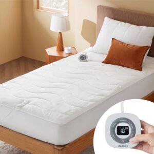 coral fleece heated mattress pad twin xl / wave quilted