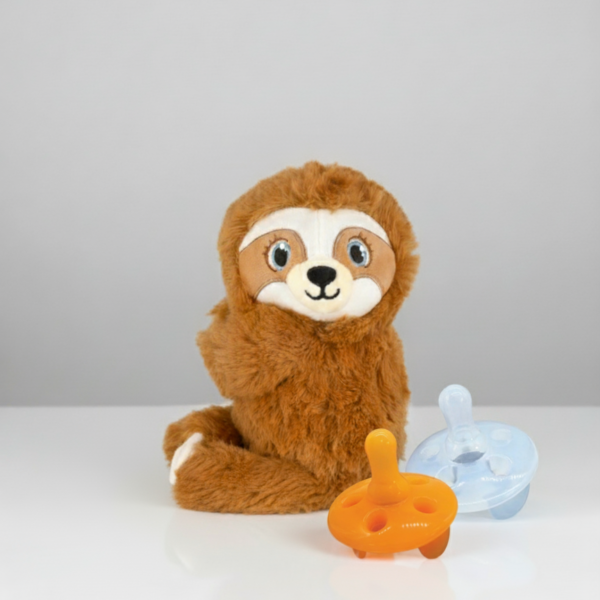 baby shusher sloth plush sound machine + 2 shushie pacifiers bundle baby shusher sloth plush sound machine + 2 shushie pacifiers bundle
