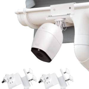 wasserstein weatherproof gutter mount for arlo pro / pro 2 / pro 4 & ultra / ultra 2 (2 pack)