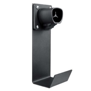 lectron tesla nacs ev charger nozzle holster dock & j hook | cable management