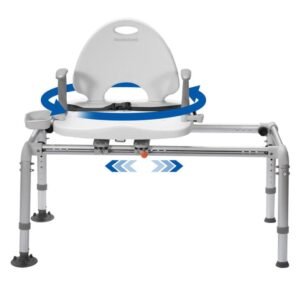 kld 3328 360° swivel heavy duty sliding shower chair