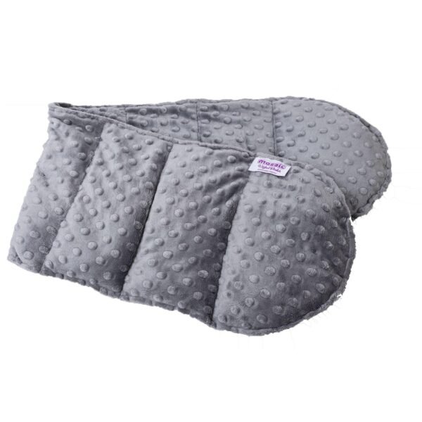minky weighted shoulder wrap gray