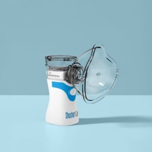 shusher care portable nebulizer – whisper quiet mesh nebulizer for adults & kids, usb c rechargeable