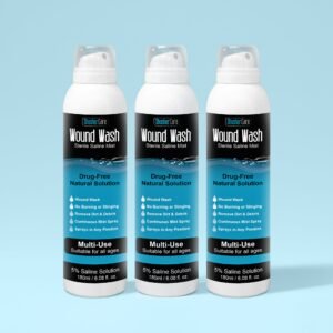 shusher care wound wash spray – sterile 5% hypertonic saline for cuts, scrapes & wound irrigation 3 pack shusher care wound wash spray – sterile 5% hypertonic saline for cuts, scrapes & wound irrigation 3 pack