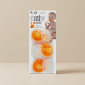 shushie silicone pacifier by baby shusher – hospital grade, bpa free pacifiers for newborns & babies