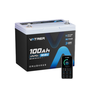 【pre order】vatrer 12v 100ah group 24 lithium battery for rvs and trolling motors with bluetooth and 150a bms 1 pack