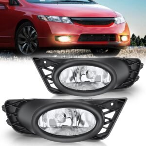 2009 2011 honda civic sedan fog light assembly clear lens h11 12v 55w bulbs nilight 84699494 1.jpg